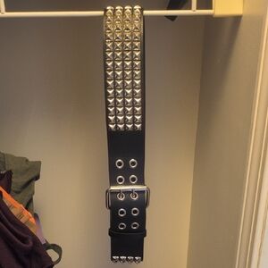 Black Studded Belt